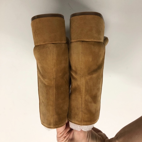 LOEFFLER RANDALL Suede Carter Camel Ankle Boots - Picture 4 of 8
